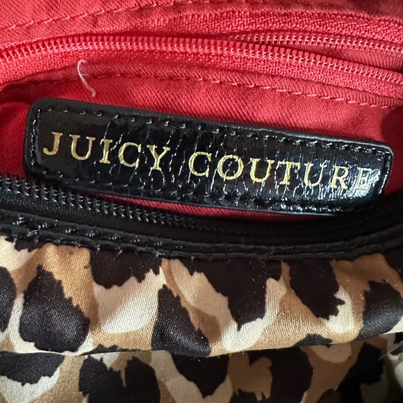 JUICY COUTURE - Leopard Print Barrel Shoulder Bag, Purse, Crossbody, Bow Detail - Picture 9 of 10